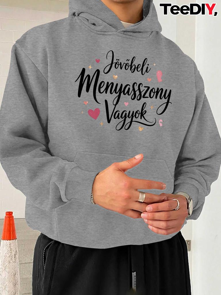 Future Bride Hearts JPH-9 Plus Size Hooded Sweatshirt, PLUS SIZE