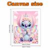 Disney Pearl Painting 5D Fairy Stitch Flower Pearl Gemstone Art Diamond Painting Kit for Adults Beginners Gift Ideas Home Decor Wall Art Craft