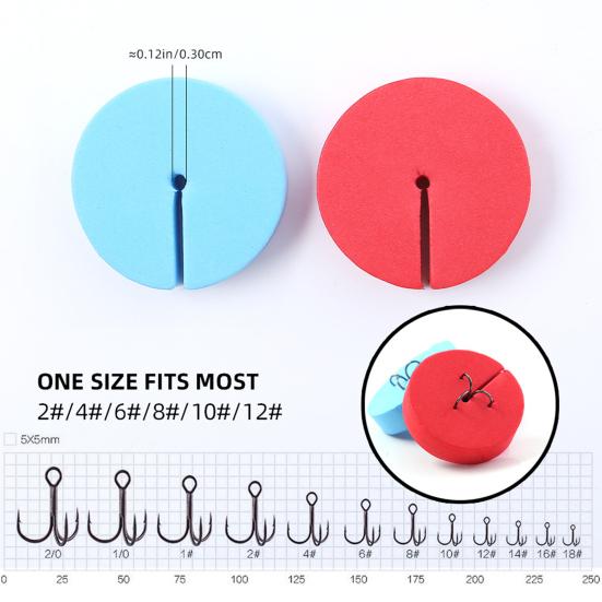 30 ks Krytky na rybářské háčky Bezpečnostní kryty Živé barvy Snadné použití Lehké Přenosné Barevné Chrániče trojháčků