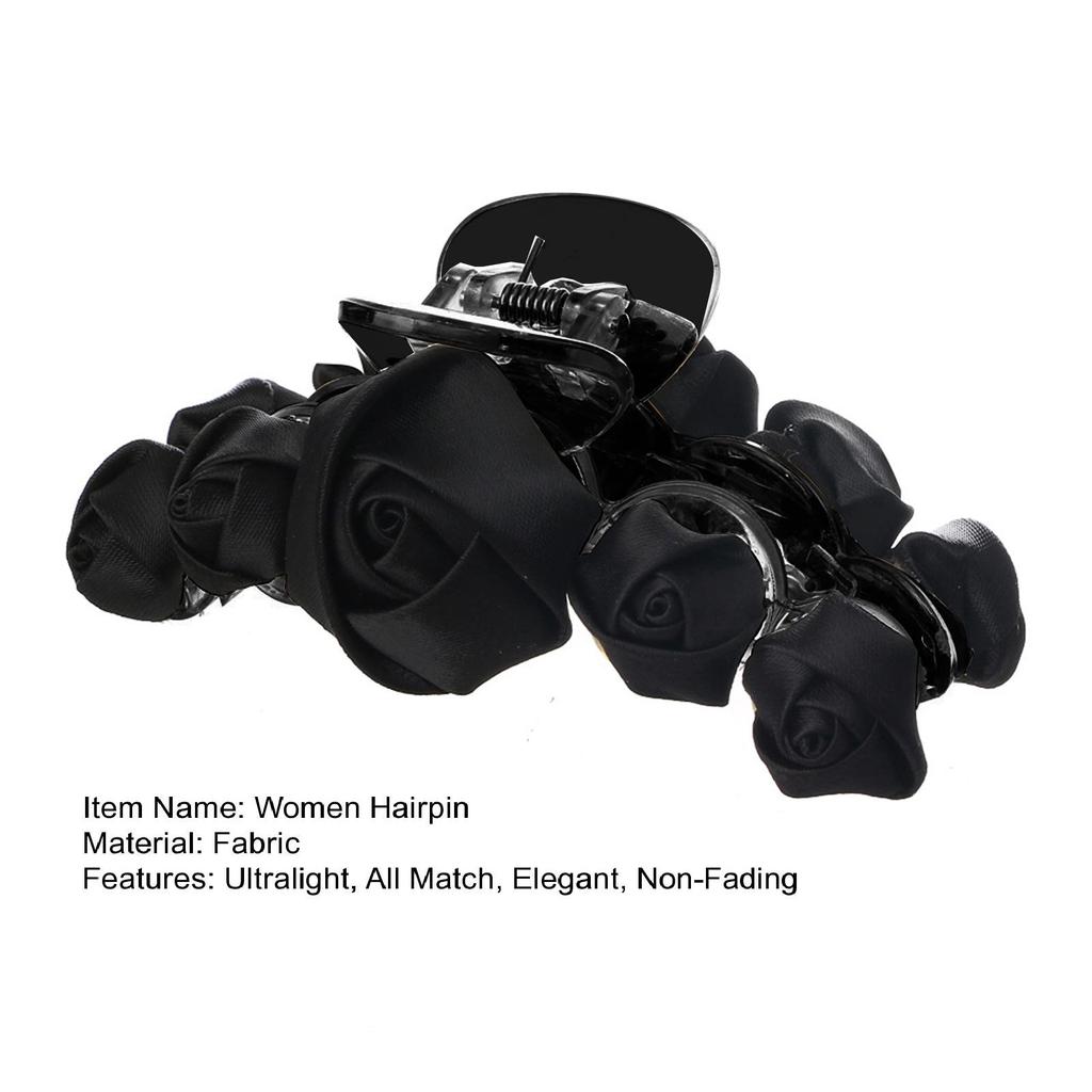 Hair Barrette Attractive All Match Ultralight Hair Clip Women Rose Flower Hair Claw Headwear Gift Women Hairpin for Girl
