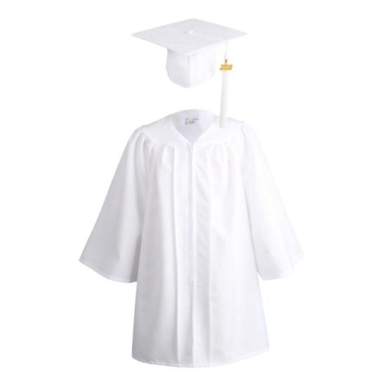 

Kindergarten Graduation Gown And Cap Set 2026 Graduation Gown with Hidden Zipper Gold Tassel Kids Elementary School Graduation 110cm