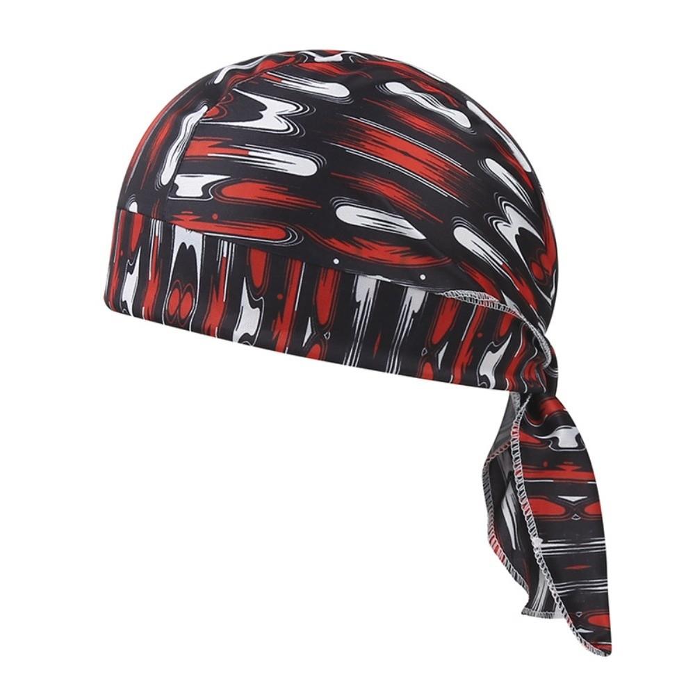 Fashion Accessory Paisley Print Hijab Caps Quick Dry Adjustable Pirate Hat Elastic Breathable Bandana Hat Outdoor Activities