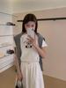 Spring/Summer 2025 Korean Cartoon Bear Embroidered Loose Short Sleeve T-Shirt for Women