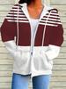 2026 Autumn and Winter New Style Women's Zipper Hoodie with 3D Five-Pointed Star Pattern Printing Casual and Comfortable