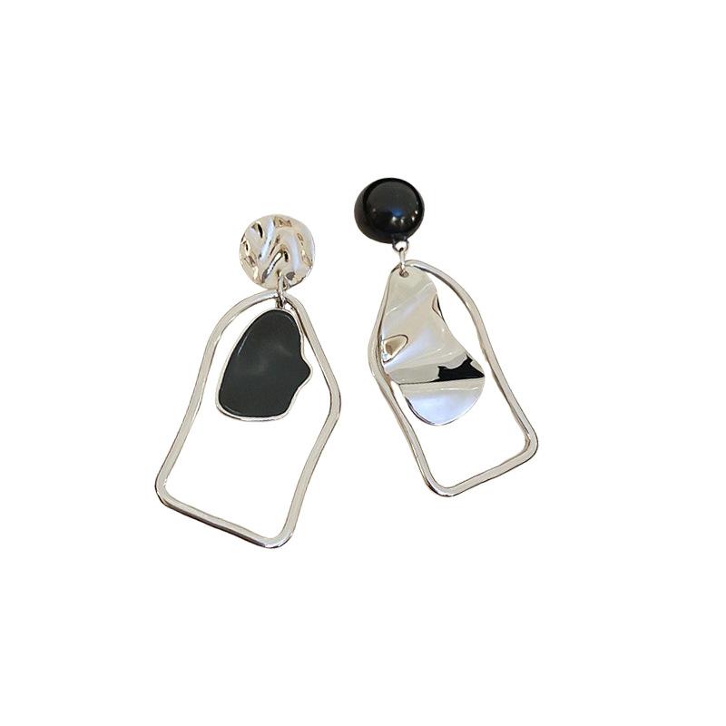 Pleated Asymmetric Earrings