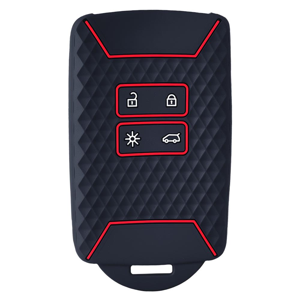

Silicone Car Key Case Cover Fob for Renault Captur Megane Talisman Espace Clio Zoe Koleos Scenic 4 Arkana Dacia Sandero Card красный