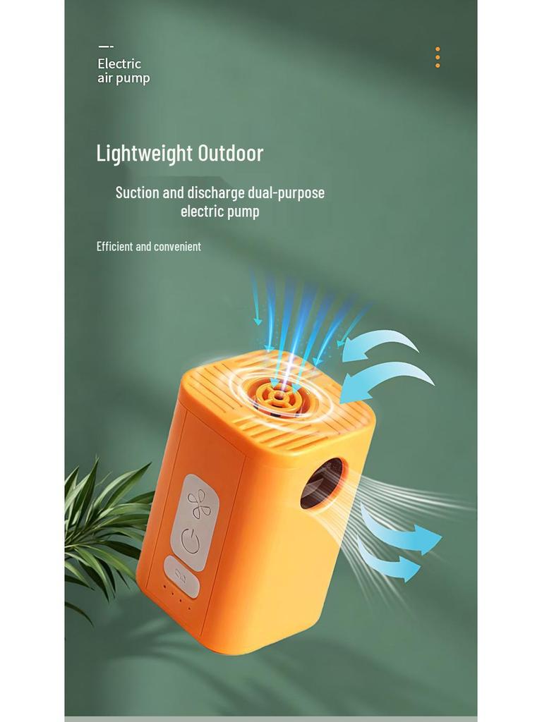 Dual-Use Wireless Charging Inflator Pump for Air Mattresses, Swimming Rings & Vacuum Storage Bags