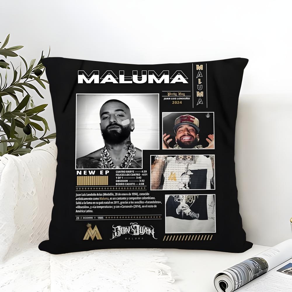 Pretty Boy Music Singer M-Maluma 3 Pillow Case Linen Pillow Case Sofa Home Decor Cushion Cover Cushion Cove