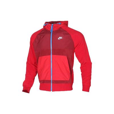 Giacca Sportiva Calda con Pannello in Pile FW22 con Logo Uomo Giacche Rosso BV3593-677