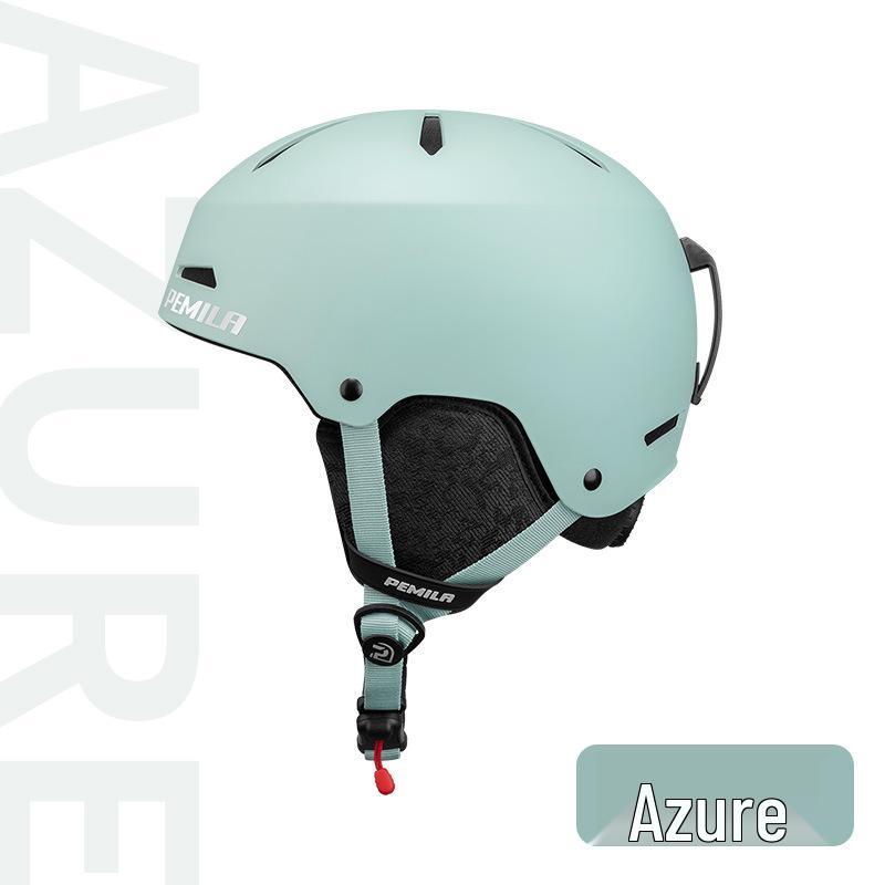 

Unisex Adult Beginner Ski Helmet with Goggles - Warm, Windproof, Anti-fall Safety for Single/Double Snowboarding Medium