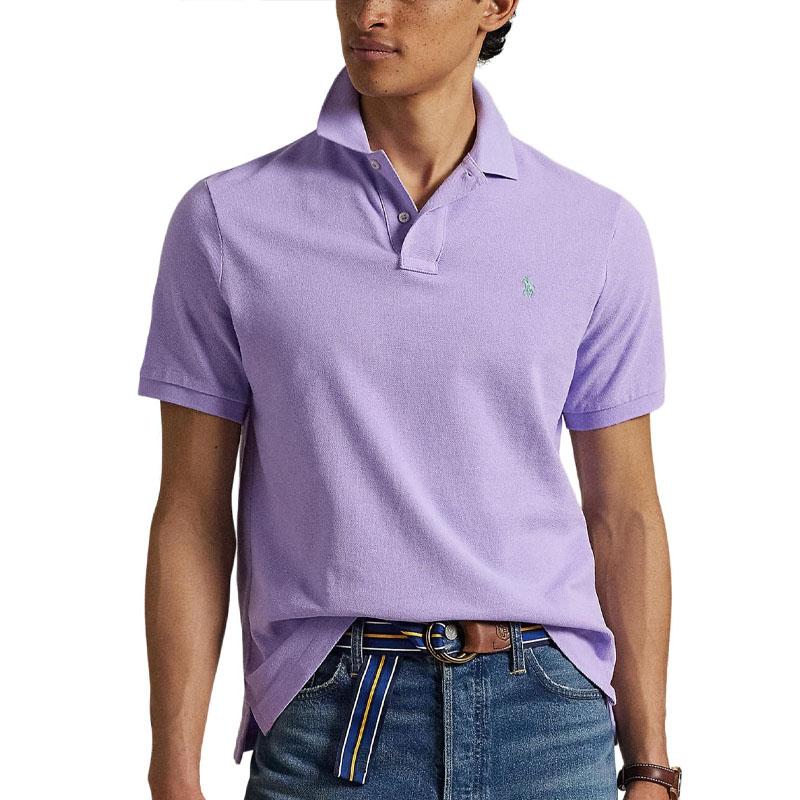 Polo Ralph Lauren Cotton Solid Color Short Sleeve Polo Shirt Men tops 710534735-457