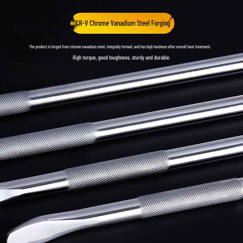 Heavy Duty Chrome Steel Truck Pry Bar & Wrench