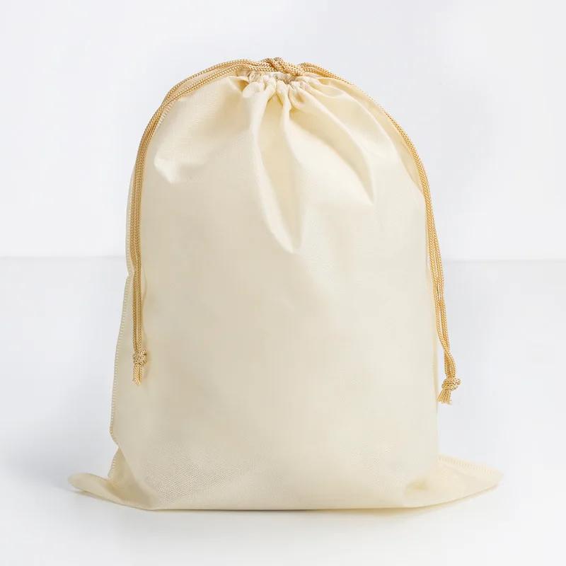10Pcs Non-Woven Drawstring Storage Bags – Multifunctional Dust Pouches for Clothes/Shoes/Toys (Random Single Color)