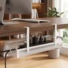 No Drilling Under Desk Wire Management Tray Space Saving Power Strip Cord Holder  Office