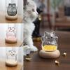 New Lucky Cat Cat Piggy Bank Portable Transparent Gold Melon Seeds Storage Bottles High Borosilicate Wishing Bottle