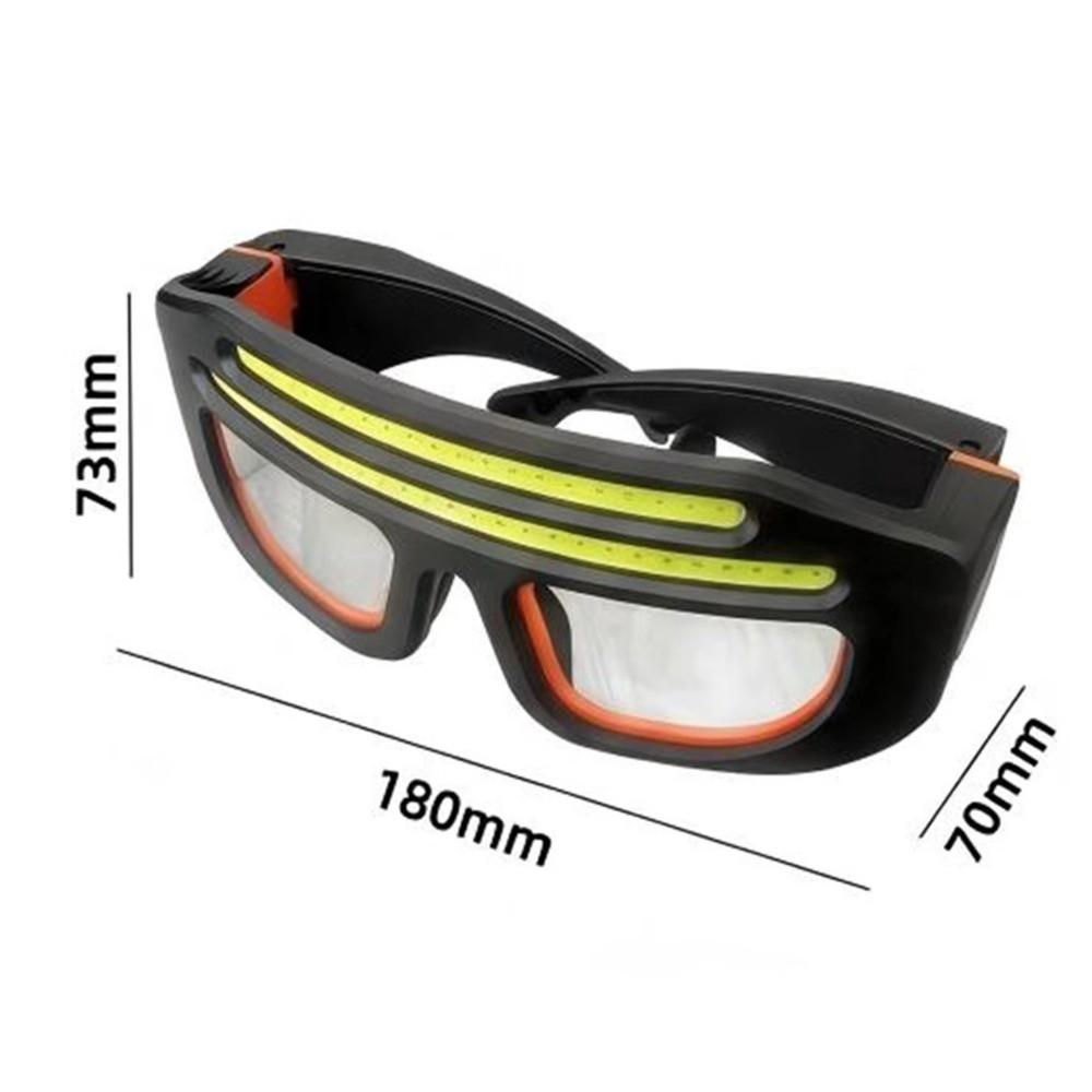 Motion Sensor Wearable LED Headlight Touch Control Glasses Headlamp Night Fishing