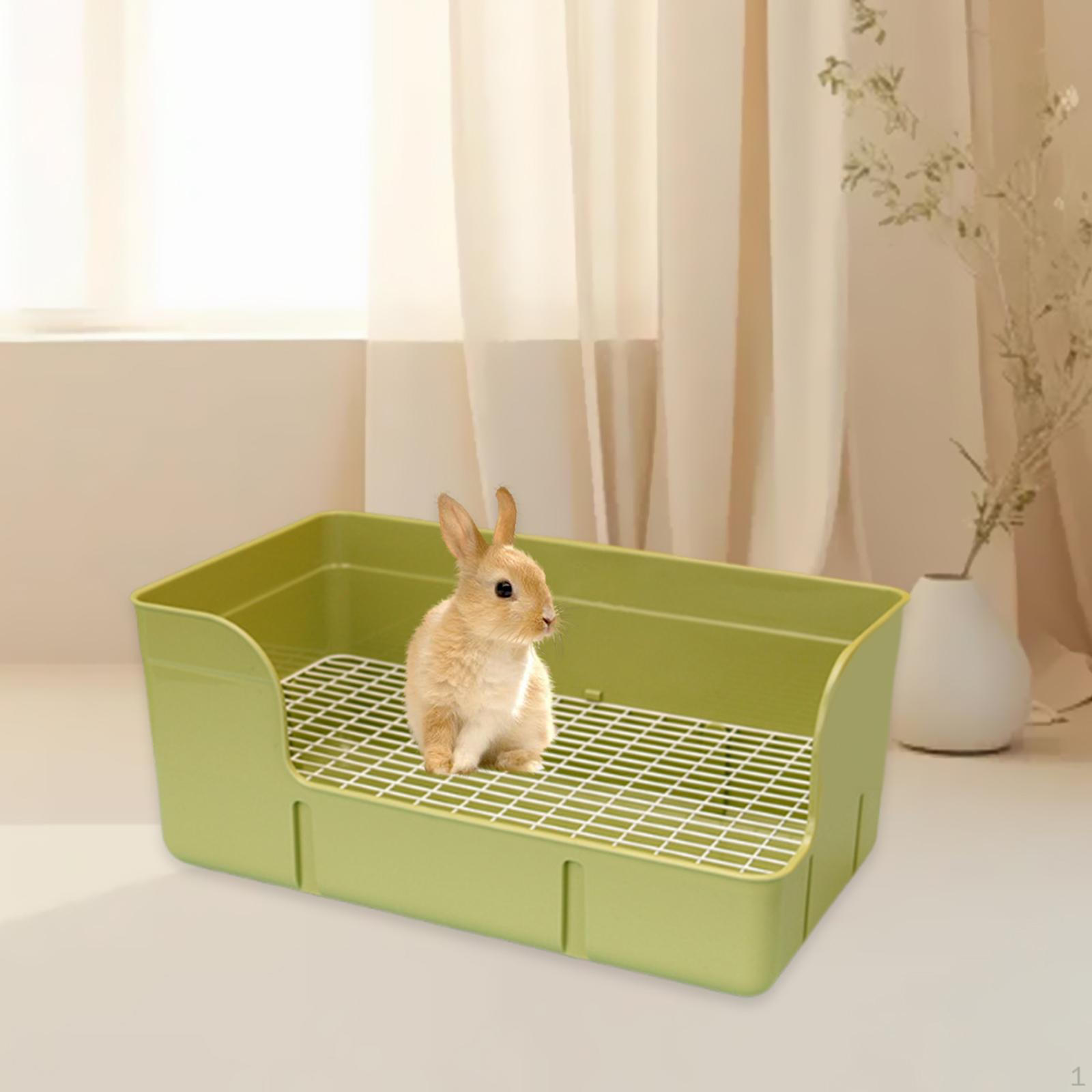 

Urinal Tray Case Corner Litter Pan Cage Toilet Bedding Box for Small Animals Accessories зелений