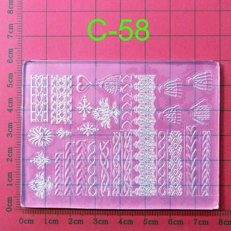 Silicone Nail Art Handicrafts Moulds DIY Nail Tools Accessories Nail Carving Molds Silicone Material for Nail Decoration