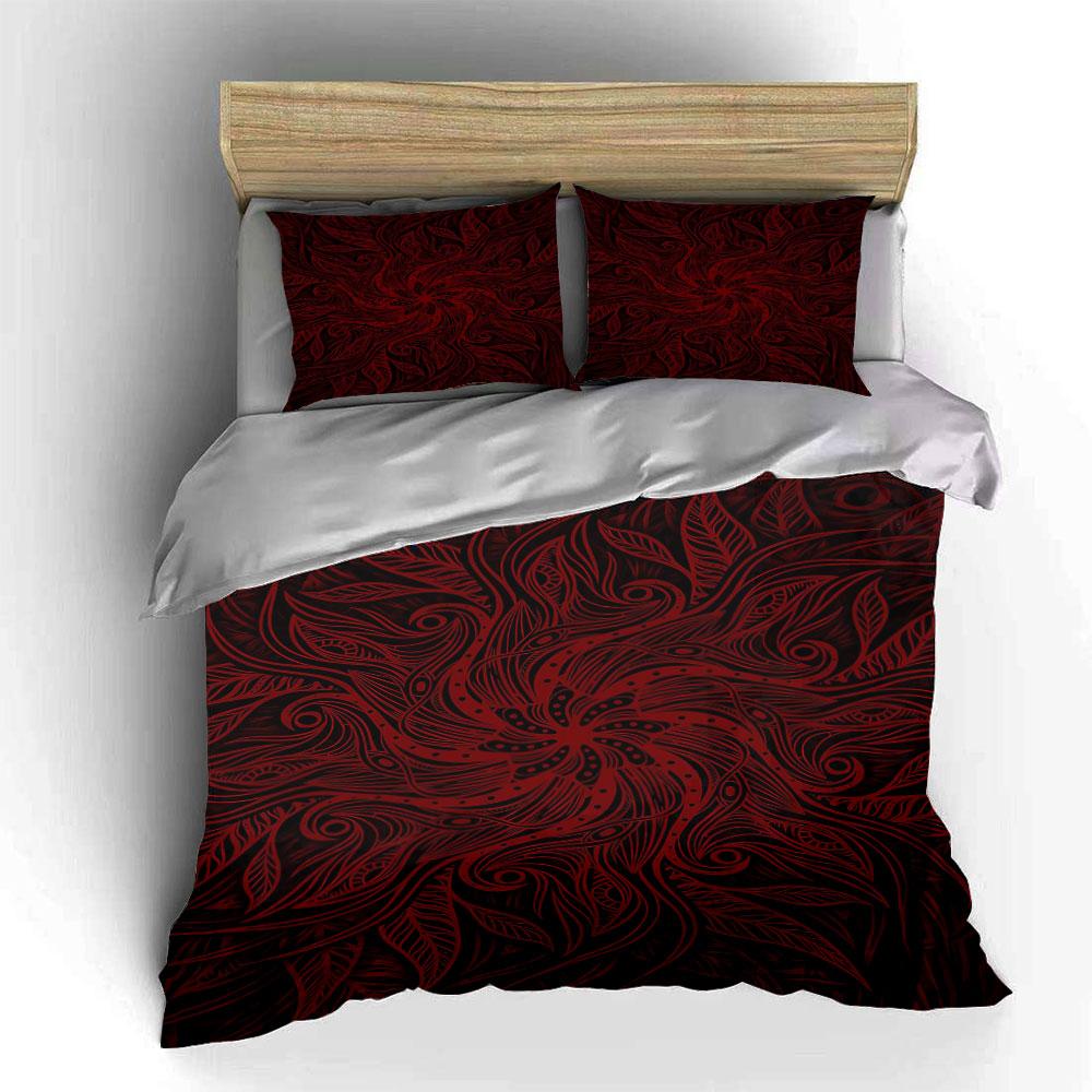Swirling floral leaf patterns. Bedding sets Duvet cover sets Duvet covers Pillowcases(1* Duvet Cover 2* Pillowcases without duvet insert)