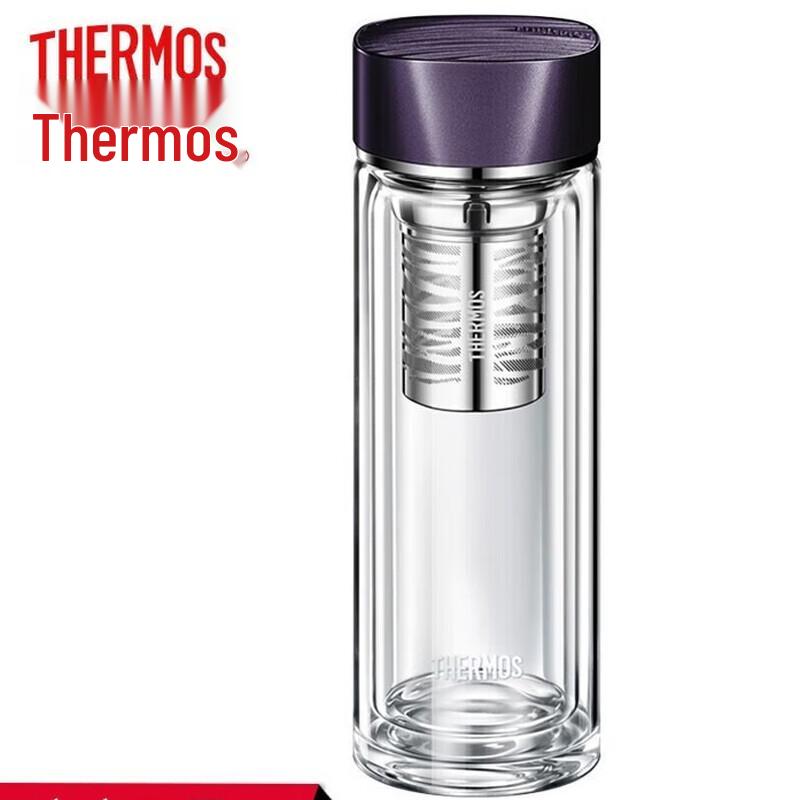 THERMOS 400ML Double-Layer Glass Insulated Cup