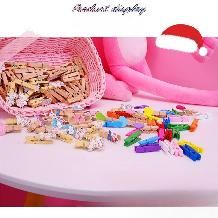 Notes, Flower Shop Cards Hanging Photos Creative Wooden Clips