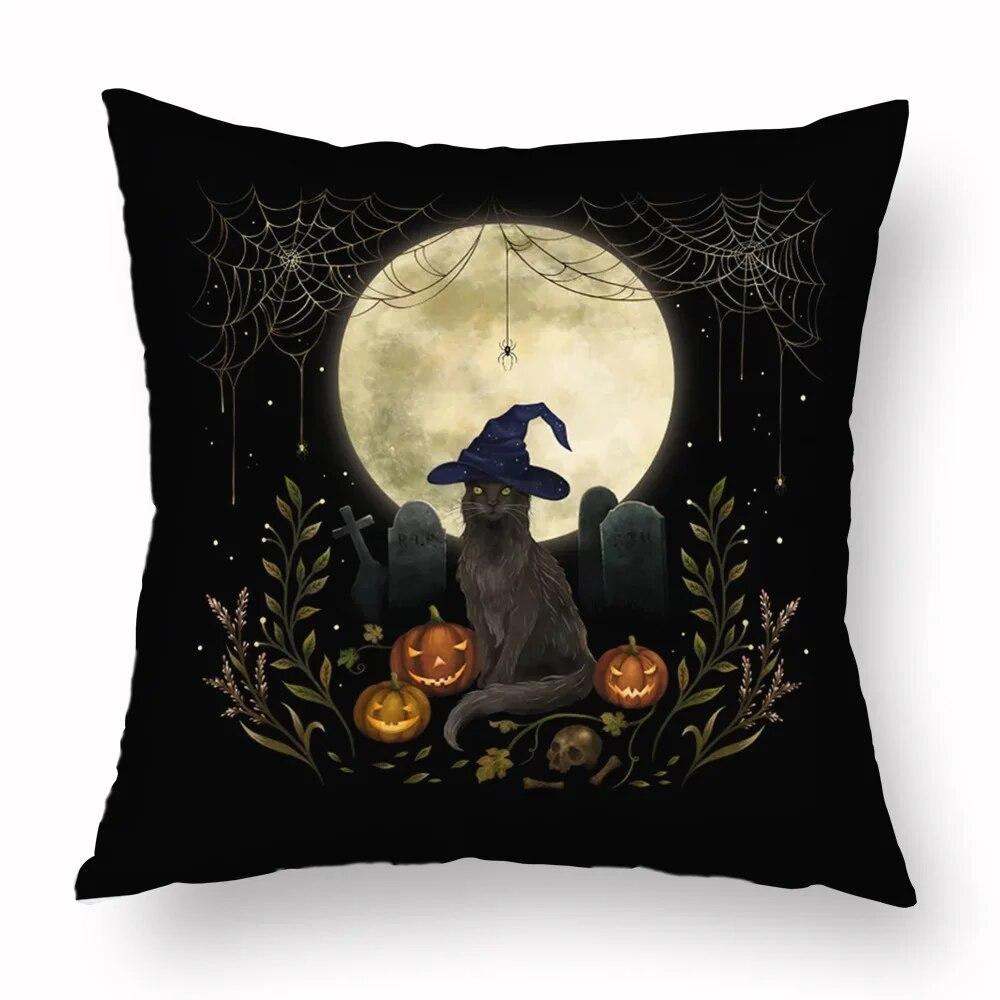 Magic Psychedelic Moon Print Pattern Sofa Cushion Cover Pillowcase Home Party Car Bedding