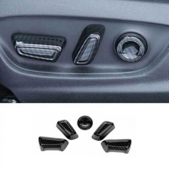 For Toyota Camry 2018- Power Seat Control Button Carbon Fiber Cover Trim New