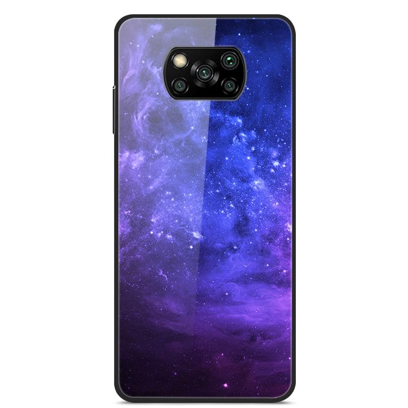 Glass Back Cover For Xiaomi Poco X3 Pro Poco X3 NFC Case Tempered Glass Case For Xiaomi Mi 10T Lite Case Funda POCO X 3 PRO Case