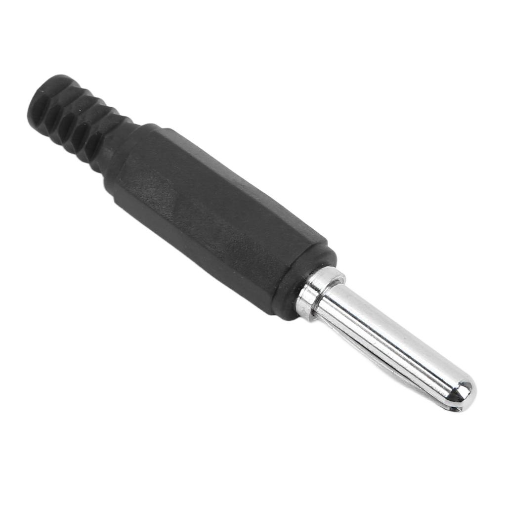 10pcs J.10023 4mm Banana Plug Professional Brass 4mm Male Banana Plug for Security AccessoriesBlack