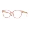 Hollow Temples Acetate Round Optical Frame Women's Pink 10182418 VE3302D5322-pink 54