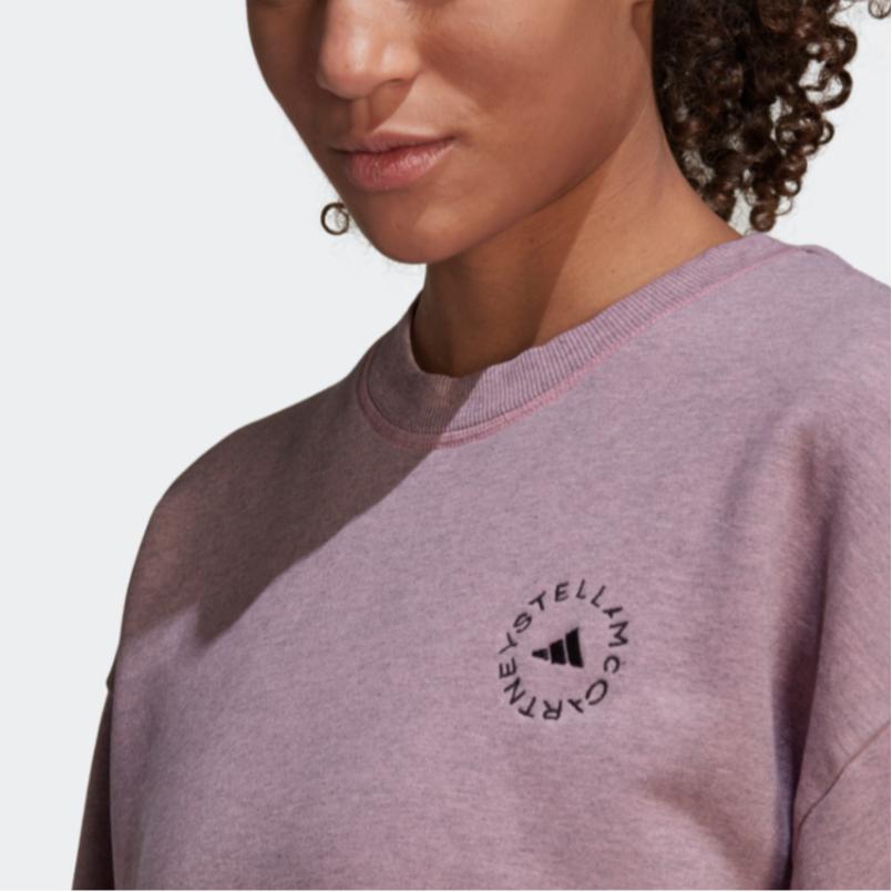 Adidas X Stella Mccartney Hanorac Pulover Casual Larg Monocrom Femei Topuri Violet HB7409