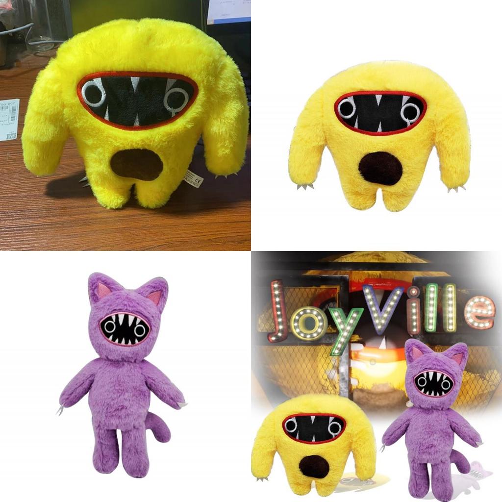 Joyville Plush Toy 30cm Cute Monster Stuffed Animal Purple Cat Design Soft And Cuddly For Adults