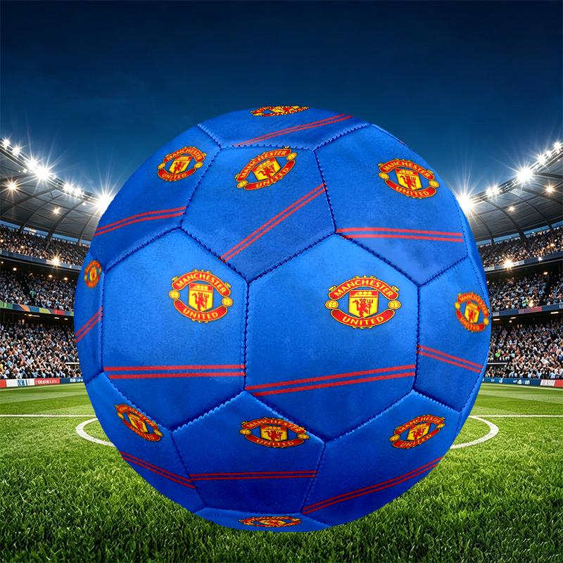 Manchester United F.C. Velikost 5 Fotbalový míč, PU Odolný proti opotřebení Fotbalový míč pro zápasový trénink a denní praxi, Dárek k narozeninám pro fanoušky fotbalu