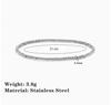 Stainless Steel Elastic Strand Beads Bracelets Bangles For Woman Waterproof Beaded Chain Bracelet 21cm