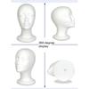 Weibliche Schaumstoff-Schaufensterpuppe Schaumstoff Perückenkopf Perückenständer und Halter Mannequinkopf-Modell Weißer Schaumstoff-Perückenständer zur Hutausstellung