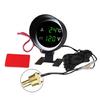 2in1 Vehicles Digital Gauge 12/24V Universal Truck Car LED Voltmeter