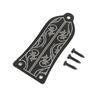 Truss Rod Cover with Screws Pattern Decoration Metal Cover Plate Replacement Guitar Accessories