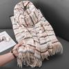 Small Fresh And Fashionable Cashmere Colored Small Fragrant Fringed Scarf, Women'S Design Sense Of Warmth, Outside With Temperament Shawl