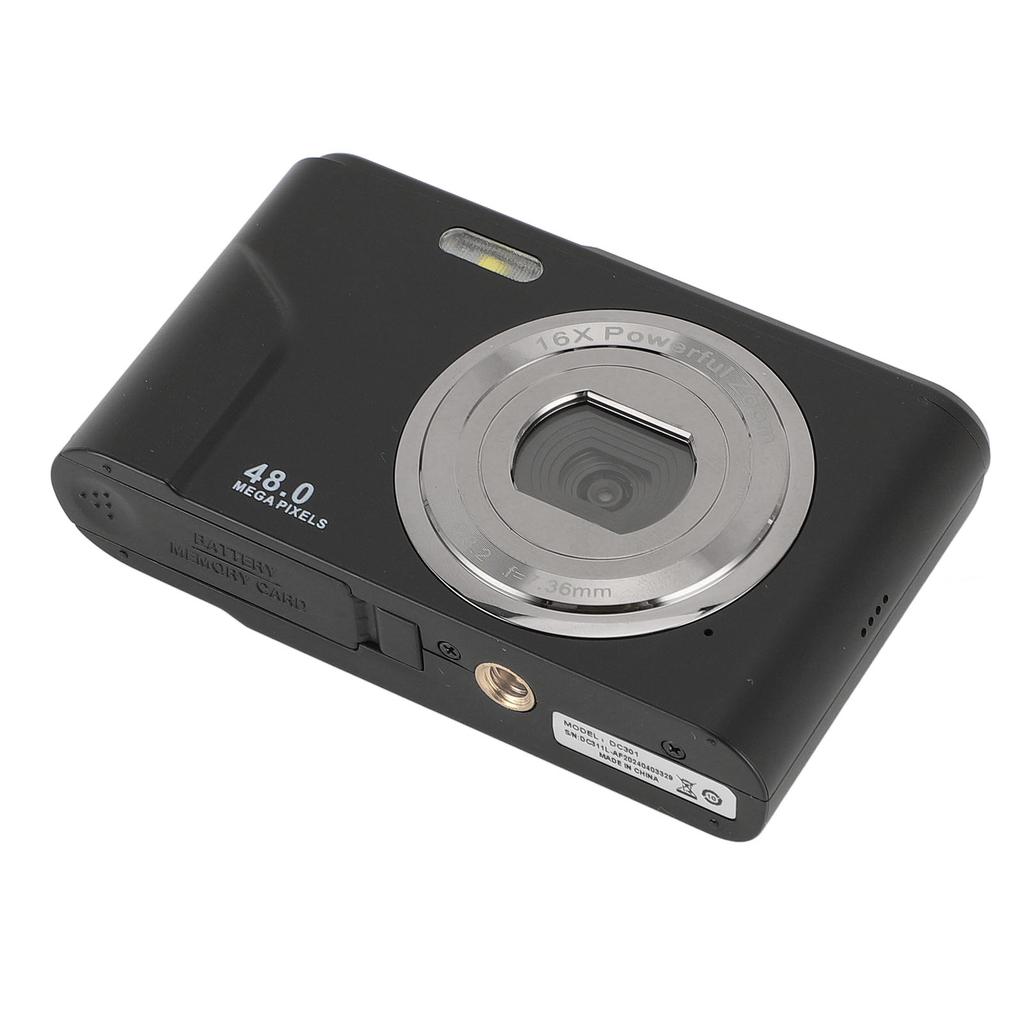 1080P Digital Camera for Kids Adults 48MP   Camera with 16X Digital Zoom 2.4 Inch   Display Compact Point and Shoot Camera Anti Shake