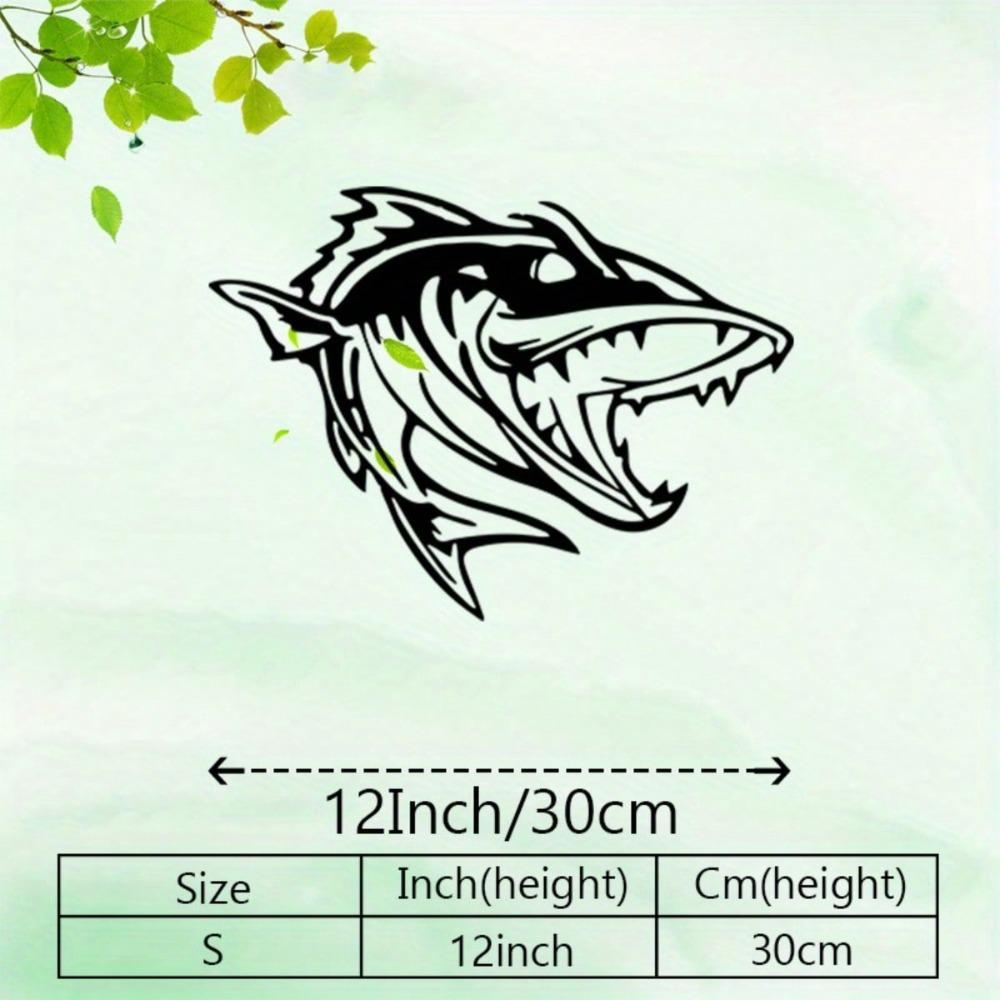 

Vintage Bass Fish Metal Wall Art Waterproof Fishing Decor Living Room Durable Sculpture Gift for Anglers різнокольоровий