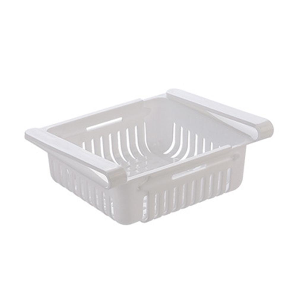 Retractable Kitchen Fridge Organizer Slide Under Shelf Drawer Box Rack Holder