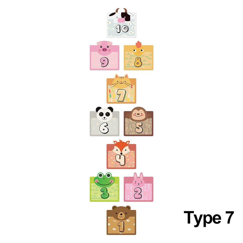 Self-adhesive Home Decoration Nursery Decals Parent-Unisex Gift Floor Stickers Cartoon Number Grids Hopscotch Game