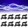 50pcs Electric Fence Insulators Pulse Electric Fence Terminal Rod Insulators with 3.2cm Hole for Farm