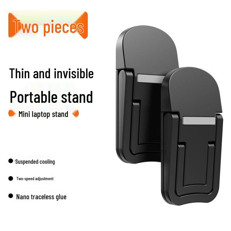 Adjustable Zinc Alloy Foldable Laptop Stand with Storage