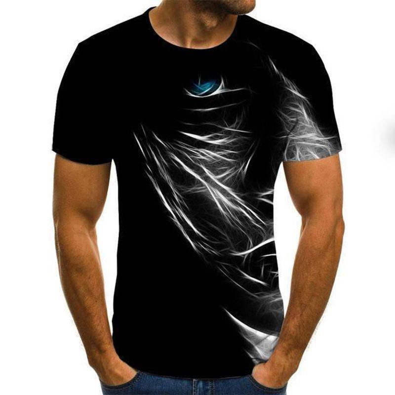 

Thin 3D Printed Short Sleeve T-shirt round Neck Thin 3D Print Short Sleeve T-shirt TXU-1213 5XL