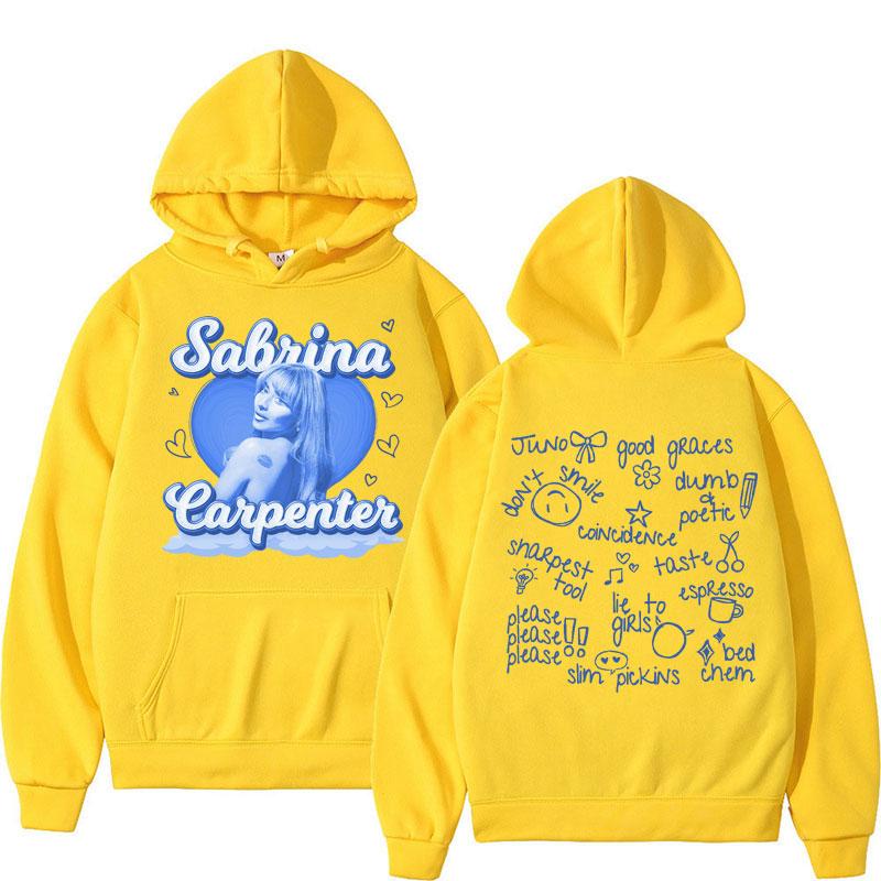 Sabrina Carpenter Hoodie Men Women Short N Sweet Music Album Long Sleeve Casual Oversized Aesthetic Warm