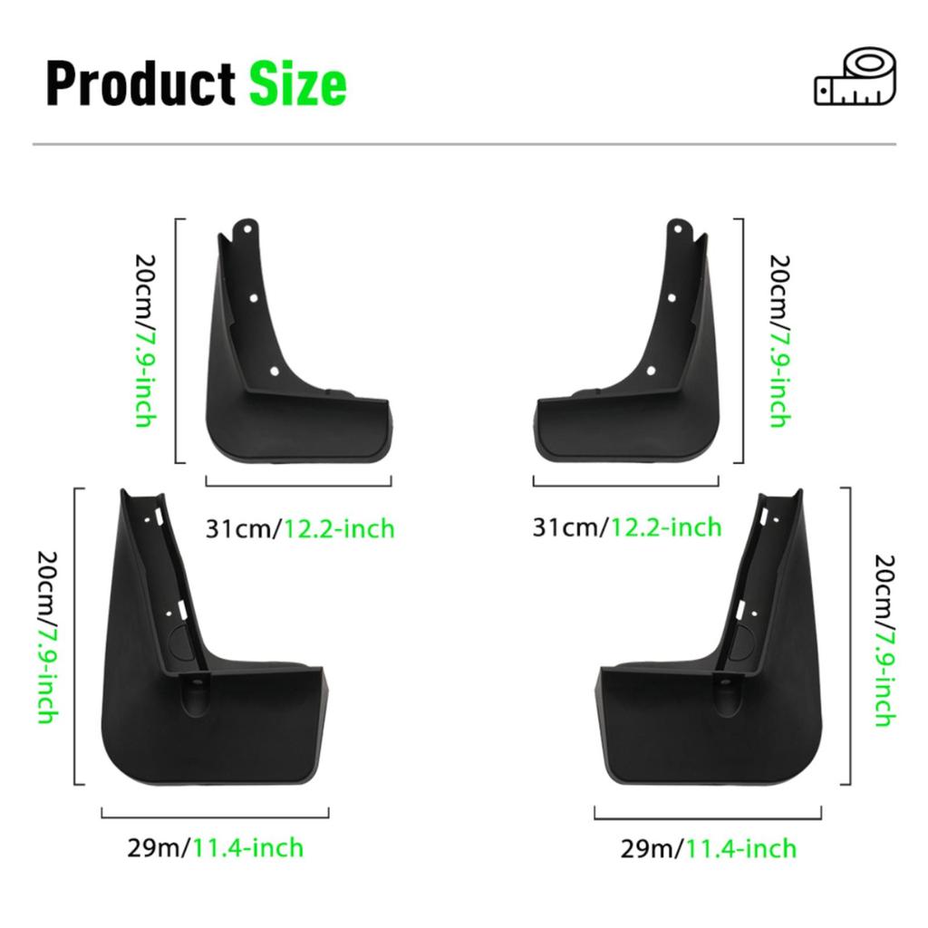 4 SZT Błotniki samochodowe Chlapacze Błotniki Błotniki samochodowe Kompatybilne z Toyota Innova Zenixa (bez bodykitu) 2023 2024