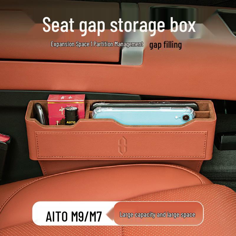 Huawei AITO M7/M5/M9 Car Seat Gap Storage Box - Leakproof Organizer