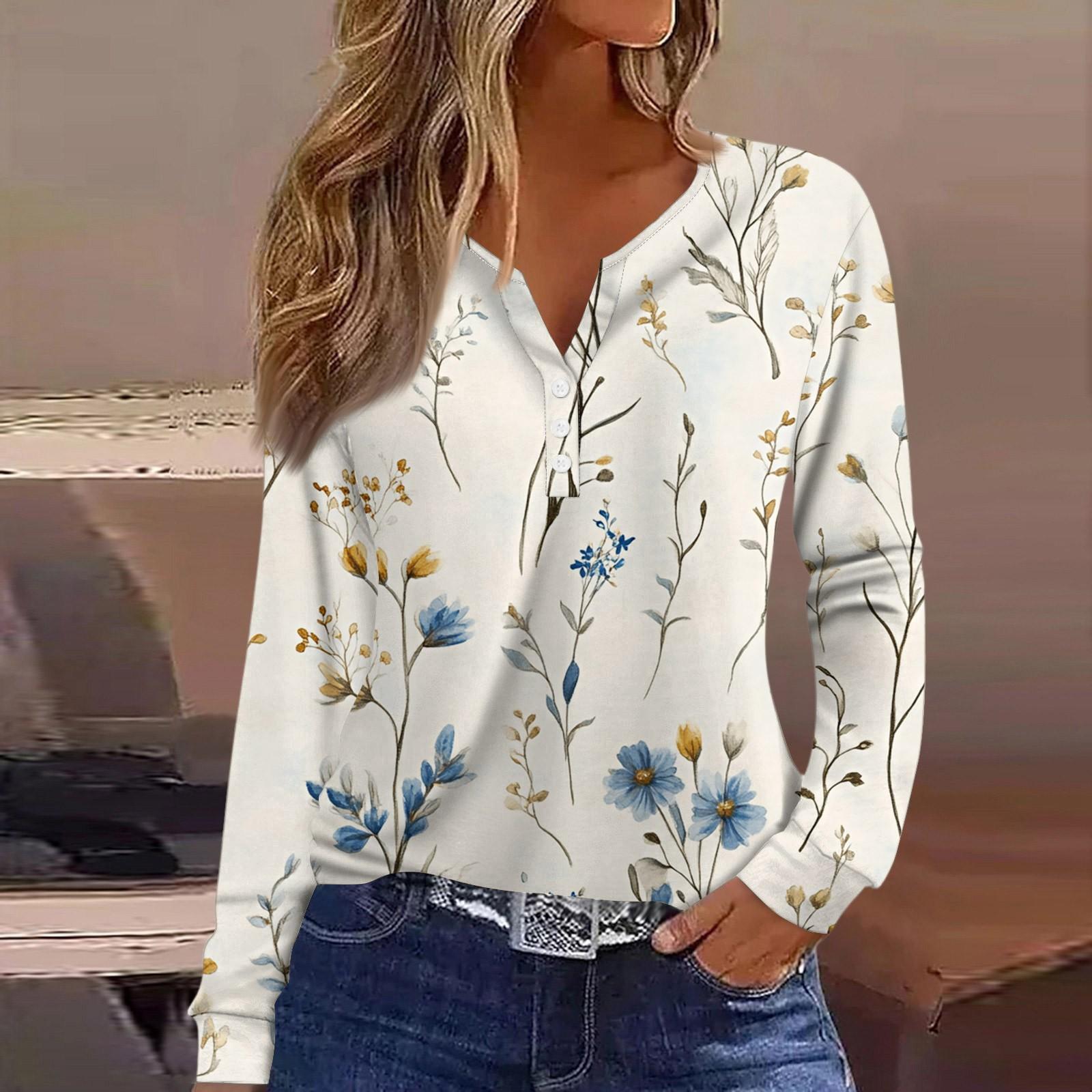 

Жіноча футболка з довгим рукавом і довгим рукавом, щоденна мода на вихідні, базовий V-подібний виріз, звичайний топ L бежевий