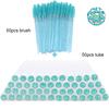 With Crystal Lash Mascara Wands Eyebrow Comb Spoolies Container Lash Brush Applicators Makeup Tools 50Pcs Eyelash Brush Tubes